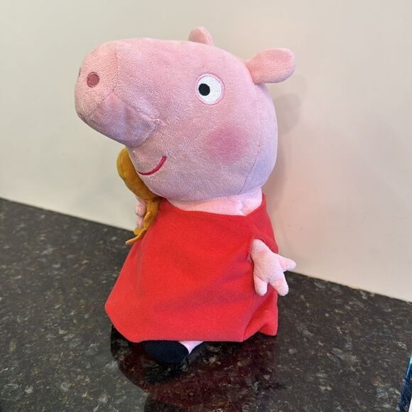 Ty Beanie Buddy-Peppa Pig with Teddy Bear-12" Adorable and Soft - Picture 3 of 6